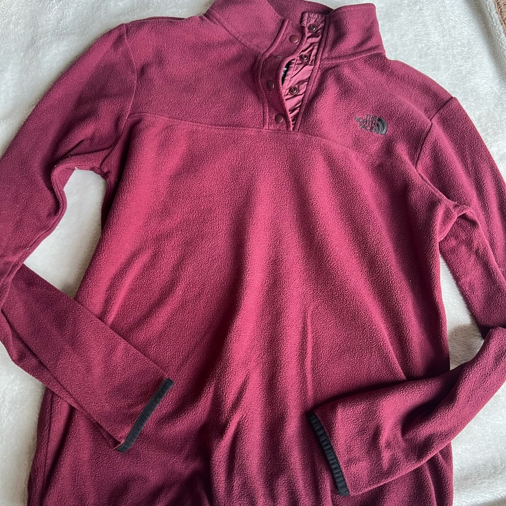 The North Face Maroon Fleece Jacket